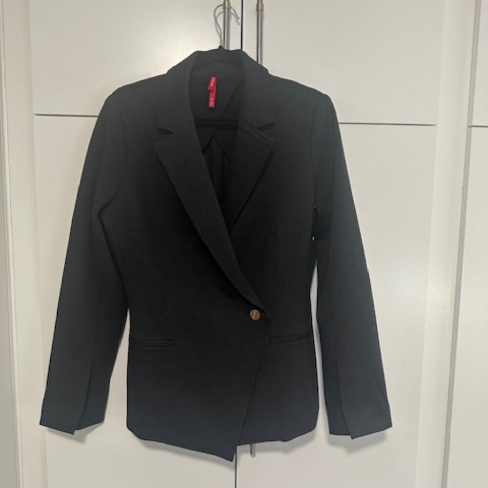 Spanx Ponte Asymmetrical Blazer Size L